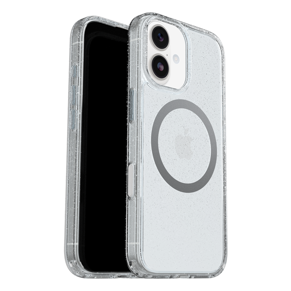 כיסוי דק לאייפון 17 שקוף נצנצים OtterBox Symmetry Clear | תומך MagSafe עם כפתור Camera Control