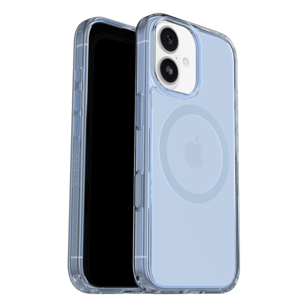 כיסוי דק לאייפון 17 שקוף כחול OtterBox Symmetry Clear | תומך MagSafe עם כפתור Camera Control