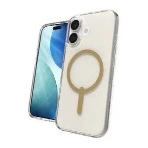 כיסוי לאייפון 17 נצנץ זהב תומך Magsafe איכותי | Zagg Milan Snap