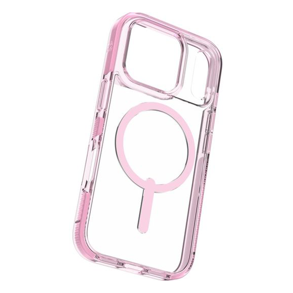 כיסוי לאייפון 17 פרו ורוד תומך Magsafe לשימוש יומיומי | Zagg Santa Cruz Snap
