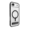כיסוי לאייפון אייר שחור שקוף תומך Magsafe עם מעמד מובנה | Zagg Santa Cruz Snap 1