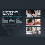 כיסוי לאייפון אייר שחור שקוף תומך Magsafe עם מעמד מובנה | Zagg Santa Cruz Snap 11