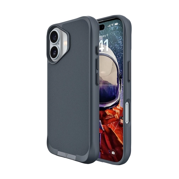 כיסוי מעמד לאייפון 17 אפור תומך Magsafe עם רגלית מובנית | Grip Case Matrix