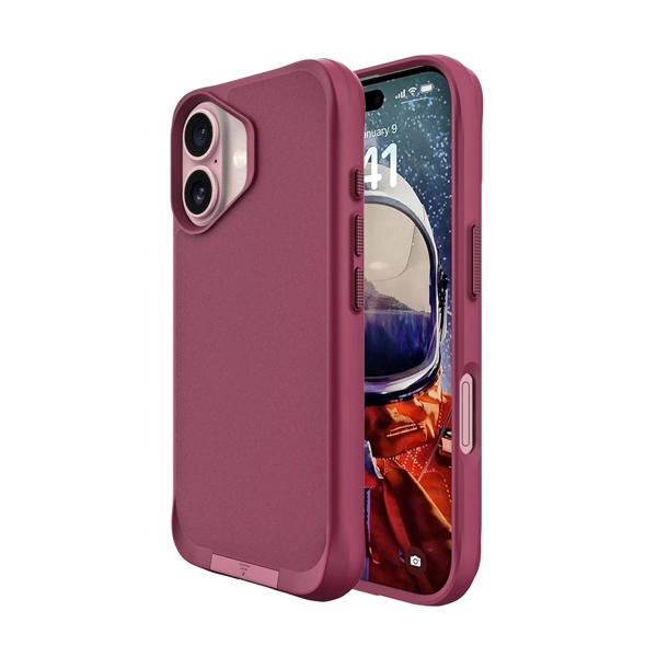 כיסוי מעמד לאייפון 17 בורדו תומך Magsafe עם רגלית מובנית | Grip Case Matrix