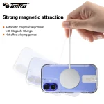 כיסוי מעמד קשיח לאייפון 17 שקוף תומך Magsafe עם רגלית מובנית | Toiko Titan Magstand 2