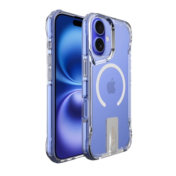 כיסוי מעמד קשיח לאייפון 17 שקוף תומך Magsafe עם רגלית מובנית | Toiko Titan Magstand 6