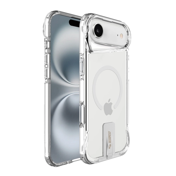 כיסוי מעמד קשיח לאייפון אייר שקוף תומך Magsafe עם רגלית מובנית | Toiko Titan Magstand 2