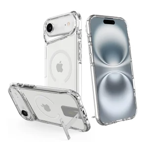 כיסוי מעמד קשיח לאייפון אייר שקוף תומך Magsafe עם רגלית מובנית | Toiko Titan Magstand 7