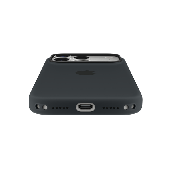 כיסוי סיליקון מקורי לאייפון 17 פרו שחור תומך MagSafe אפל | Apple Silicone Black
