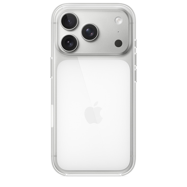 כיסוי סיליקון מקורי לאייפון 17 פרו שקוף תומך MagSafe אפל | Apple Silicone Clear