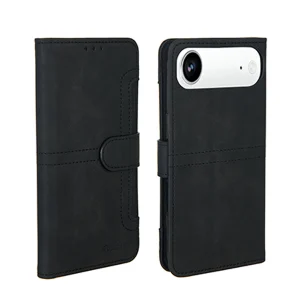 כיסוי ספר לאייפון אייר שחור עם מקום לכרטיסים | Pouchino TASCA