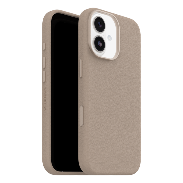 כיסוי עור קקטוס לאייפון 17 בז׳ OtterBox Symmetry Cactus | תומך MagSafe למראה ותחושת פרימיום