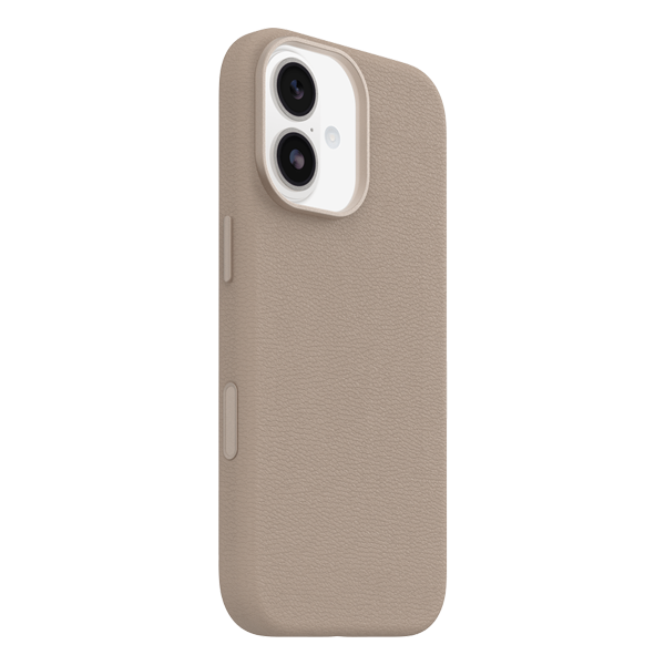 כיסוי עור קקטוס לאייפון 17 בז׳ OtterBox Symmetry Cactus | תומך MagSafe למראה ותחושת פרימיום