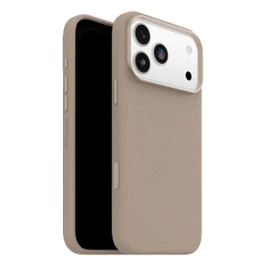 כיסוי עור קקטוס לאייפון 17 פרו מקס בז׳ OtterBox Symmetry Cactus | תומך MagSafe למראה ותחושת פרימיום