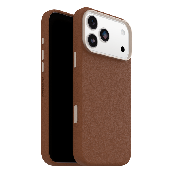 כיסוי עור קקטוס לאייפון 17 פרו מקס חום OtterBox Symmetry Cactus | תומך MagSafe למראה ותחושת פרימיום