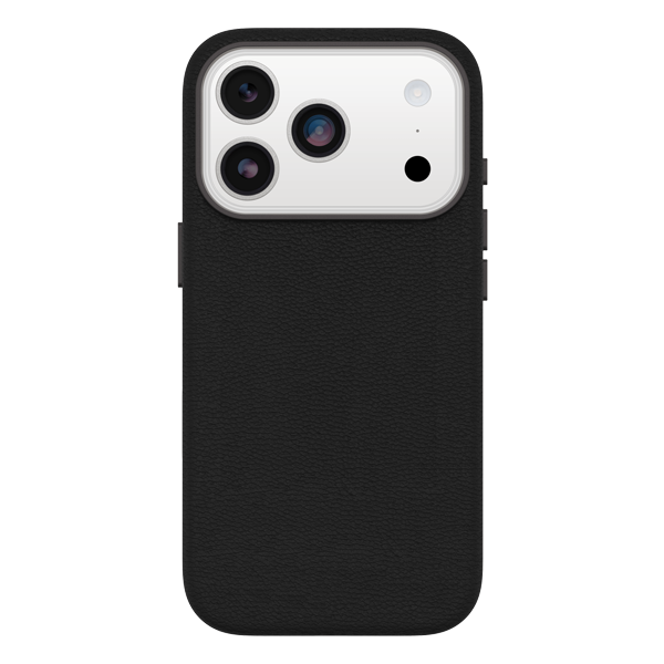 כיסוי עור קקטוס לאייפון 17 פרו שחור OtterBox Symmetry Cactus | תומך MagSafe למראה ותחושת פרימיום