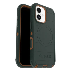 כיסוי קשיח לאייפון 17 ירוק OtterBox Defender Pro | תומך MagSafe עם הגנה מקיפה כולל לשקע טעינה ולכפתורים