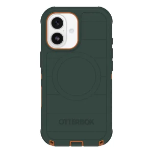 כיסוי קשיח לאייפון 17 ירוק OtterBox Defender Pro | תומך MagSafe עם הגנה מקיפה כולל לשקע טעינה ולכפתורים