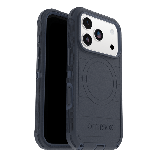 כיסוי קשיח לאייפון 17 פרו כחול OtterBox Defender Pro | תומך MagSafe עם הגנה מקיפה כולל לשקע טעינה ולכפתורים