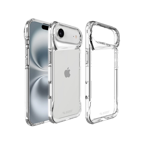כיסוי קשיח לאייפון אייר שקוף עם שוליים מוגבהות ומחוזקות להגנה מקיפה | Toiko Titan 4