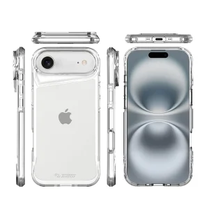 כיסוי קשיח לאייפון אייר שקוף עם שוליים מוגבהות ומחוזקות להגנה מקיפה | Toiko Titan 7