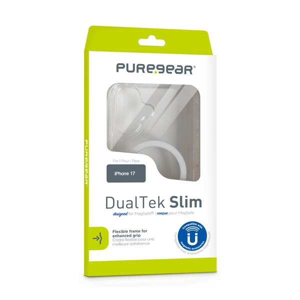 כיסוי שקוף לאייפון 17 תומך Magsafe סדרת Dualtek Slim להגנה מלאה | Puregear 4