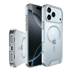 כיסוי שקוף נצנצים לאייפון 17 פרו תומך Magsafe וקשיח במיוחד | Toiko Chiron 2