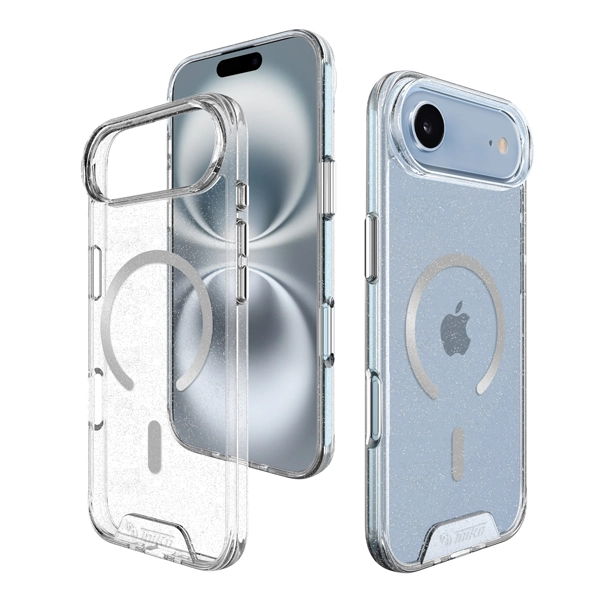 כיסוי שקוף נצנצים לאייפון אייר תומך Magsafe וקשיח במיוחד | Toiko Chiron 2