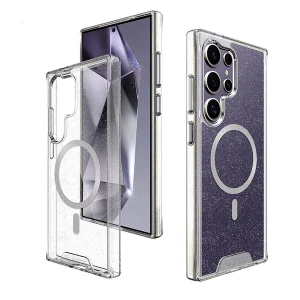 כיסוי שקוף נצנצים לגלקסי S24 אולטרה תומך MagSafe וקשיח במיוחד | Toiko Chiron