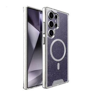 כיסוי שקוף נצנצים לגלקסי S24 אולטרה תומך MagSafe וקשיח במיוחד | Toiko Chiron