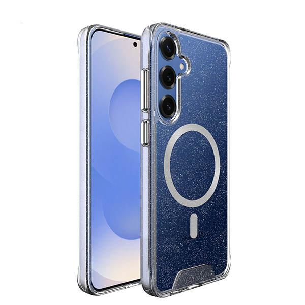 כיסוי שקוף נצנצים לגלקסי S24 פלוס תומך MagSafe וקשיח במיוחד | Toiko Chiron