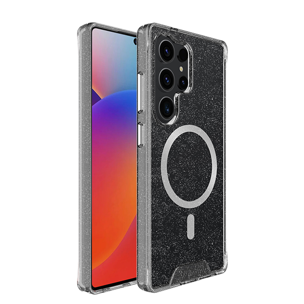 כיסוי שקוף נצנצים לגלקסי S25 אולטרה תומך MagSafe וקשיח במיוחד | Toiko Chiron