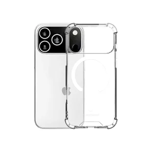כיסוי שקוף קשיח לאייפון 17 פרו תומך Magsafe עם מגנטים מובנים | Puregear Hard Shell 1