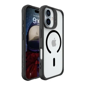 כיסוי שקוף שחור לאייפון 17 תומך Magsafe דק, אלגנטי ועמיד במיוחד | Toiko Atomx 1