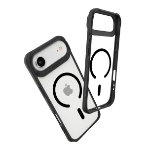 כיסוי שקוף שחור לאייפון אייר תומך Magsafe דק, אלגנטי ועמיד במיוחד | Toiko Atomx 1