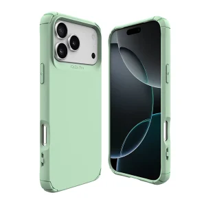 כיסוי שתי שכבות לאייפון 17 פרו ירוק תומך Magsafe עם פינות מחוזקות להגנה וסטייל | Toiko Caza 1