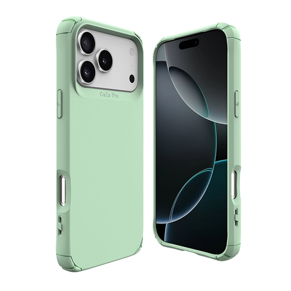 כיסוי שתי שכבות לאייפון 17 פרו ירוק תומך Magsafe עם פינות מחוזקות להגנה וסטייל | Toiko Caza 1