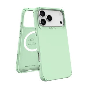 כיסוי שתי שכבות לאייפון 17 פרו ירוק תומך Magsafe עם פינות מחוזקות להגנה וסטייל | Toiko Caza 2