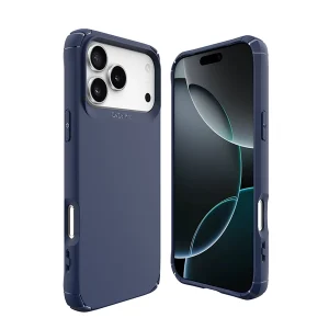 כיסוי שתי שכבות לאייפון 17 פרו כחול תומך Magsafe עם פינות מחוזקות להגנה וסטייל | Toiko Caza 1