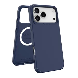 כיסוי שתי שכבות לאייפון 17 פרו כחול תומך Magsafe עם פינות מחוזקות להגנה וסטייל | Toiko Caza 2