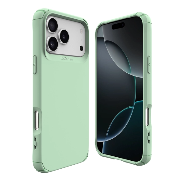 כיסוי שתי שכבות לאייפון 17 פרו מקס ירוק תומך Magsafe עם פינות מחוזקות להגנה וסטייל | Toiko Caza 1