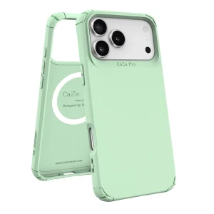 כיסוי שתי שכבות לאייפון 17 פרו מקס ירוק תומך Magsafe עם פינות מחוזקות להגנה וסטייל | Toiko Caza 2