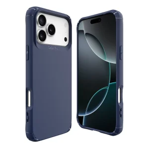 כיסוי שתי שכבות לאייפון 17 פרו מקס כחול תומך Magsafe עם פינות מחוזקות להגנה וסטייל | Toiko Caza 1