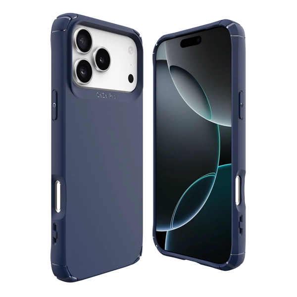 כיסוי שתי שכבות לאייפון 17 פרו מקס כחול תומך Magsafe עם פינות מחוזקות להגנה וסטייל | Toiko Caza 1