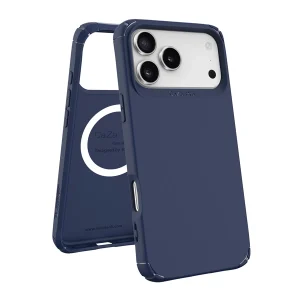 כיסוי שתי שכבות לאייפון 17 פרו מקס כחול תומך Magsafe עם פינות מחוזקות להגנה וסטייל | Toiko Caza 2