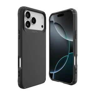 כיסוי שתי שכבות לאייפון 17 פרו שחור תומך Magsafe עם פינות מחוזקות להגנה וסטייל | Toiko Caza