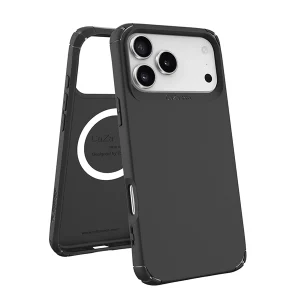 כיסוי שתי שכבות לאייפון 17 פרו שחור תומך Magsafe עם פינות מחוזקות להגנה וסטייל | Toiko Caza