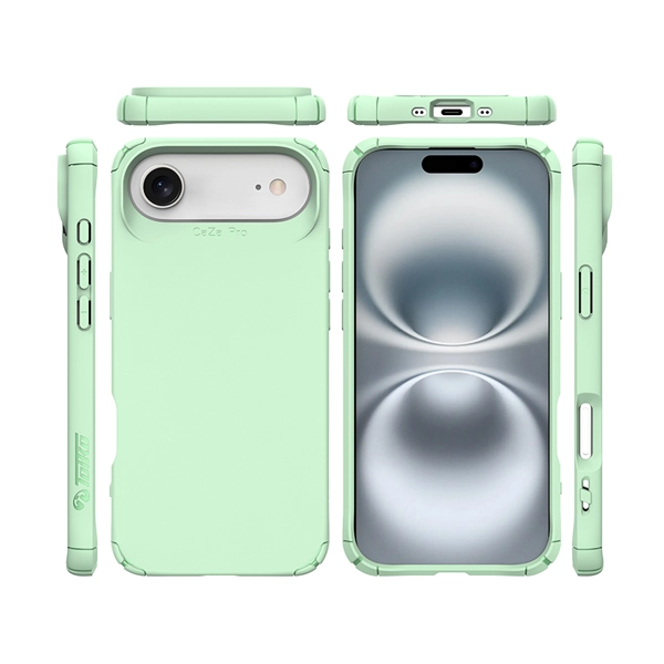 כיסוי שתי שכבות לאייפון אייר ירוק תומך Magsafe עם פינות מחוזקות להגנה וסטייל | Toiko Caza 6