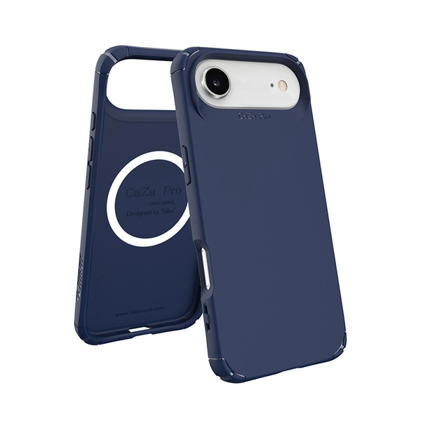 כיסוי שתי שכבות לאייפון אייר כחול תומך Magsafe עם פינות מחוזקות להגנה וסטייל | Toiko Caza 4