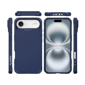 כיסוי שתי שכבות לאייפון אייר כחול תומך Magsafe עם פינות מחוזקות להגנה וסטייל | Toiko Caza 6